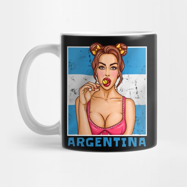 Proud Argentina Flag, Argentina gift heritage, Argentinian girl Boy Friend by JayD World